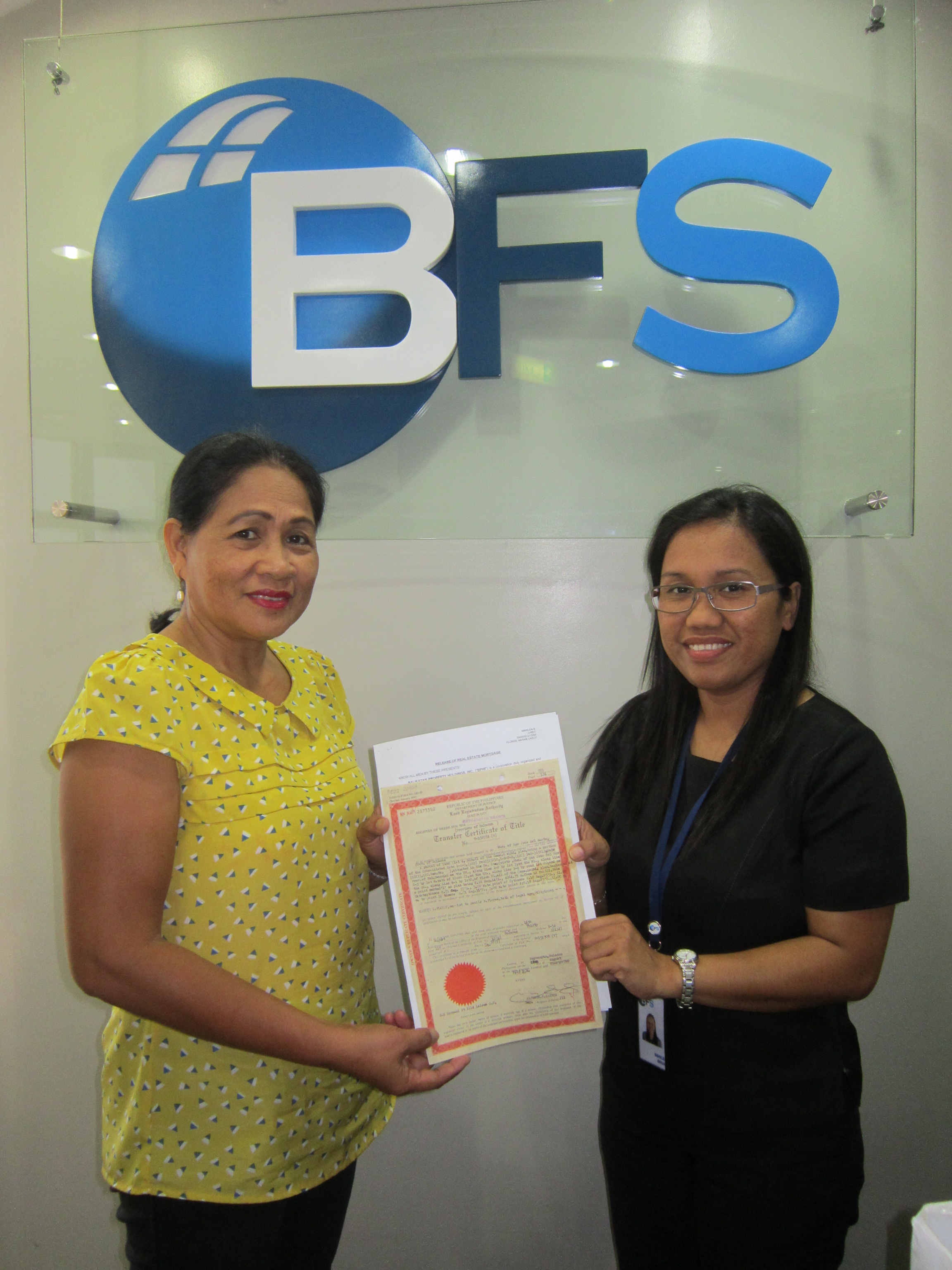 BFS, Tagasulong ng Pangarap sa Bahay